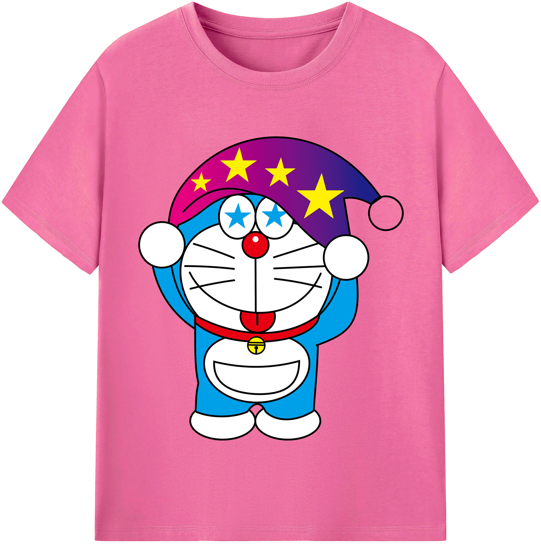 （画像用） ドラえもん Doraemon レディースカジュアルプリントTシャツ（綿100％）
